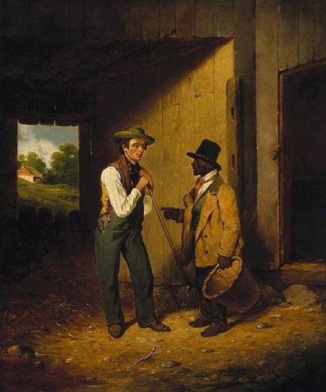Francis William Edmonds All Talk and No Work oil painting image
